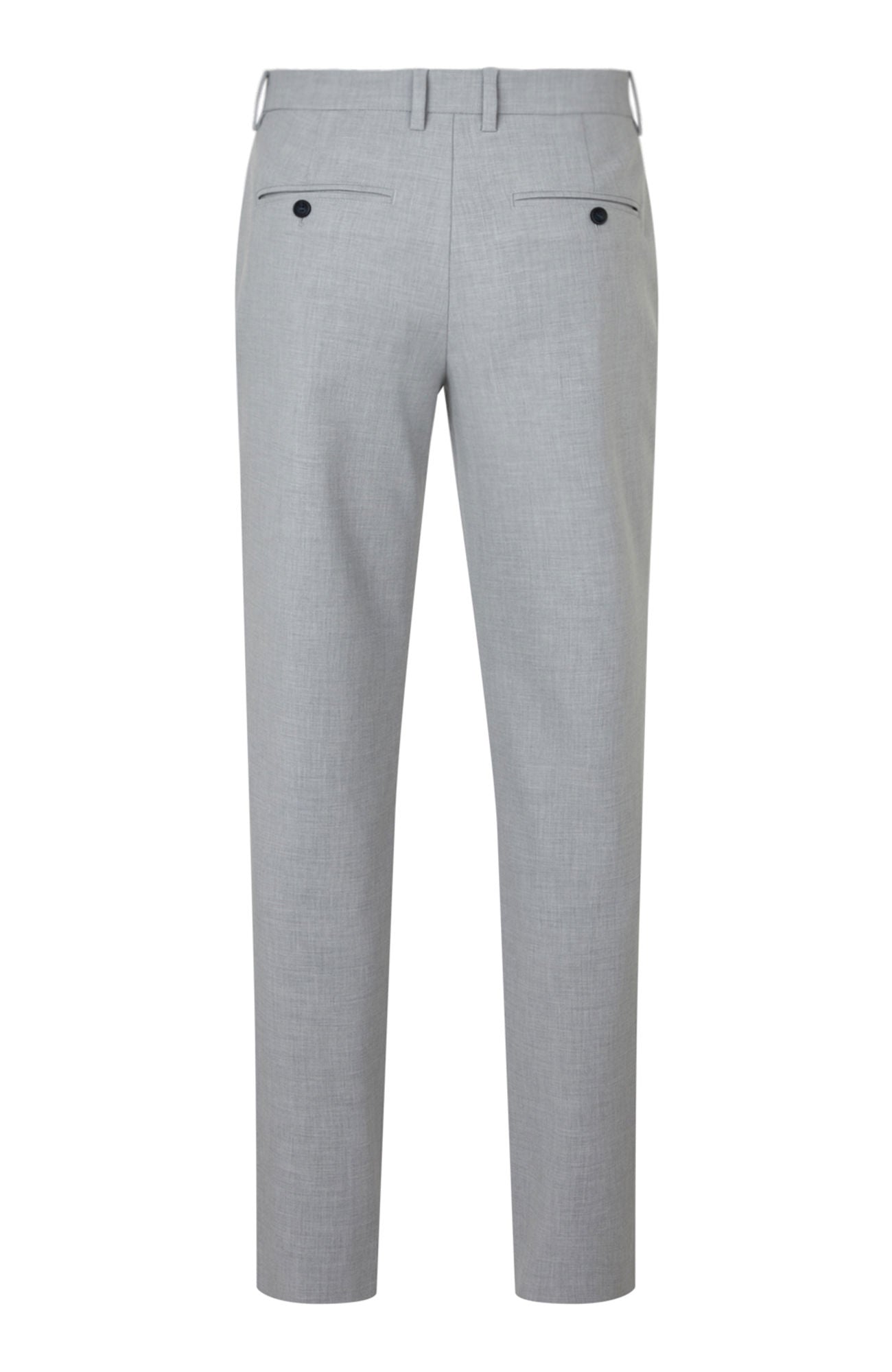Plain Units Alvinpl 826 Dressbukse Steel Grey Melange - chrismoa.no