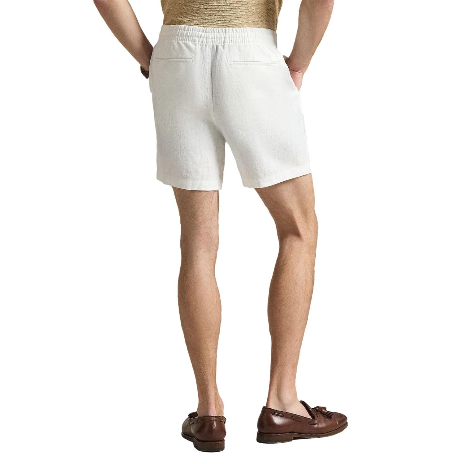 Polo Ralph Lauren 6-Inch Polo Prepster Linen Short Shorts Hvit - chrismoa.no