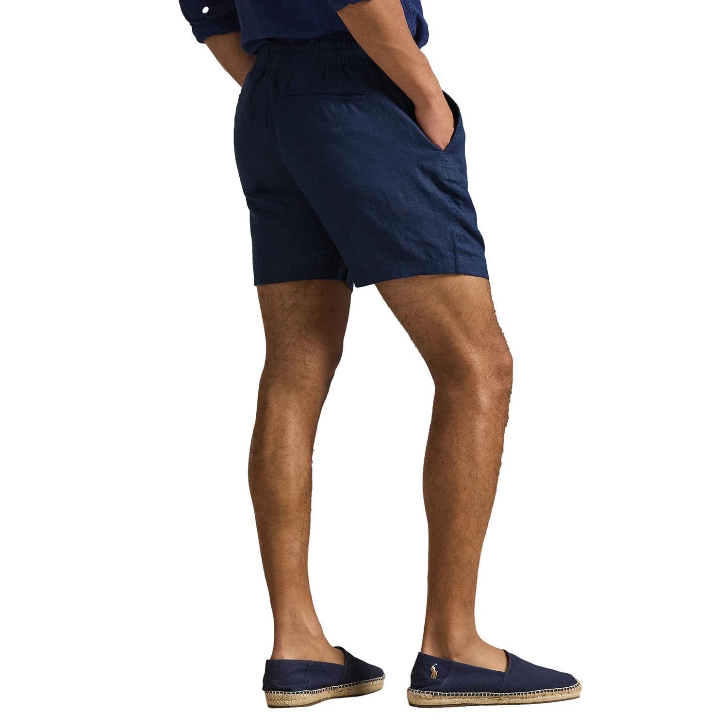 Polo Ralph Lauren 6-Inch Polo Prepster Linen Short Shorts Marine - chrismoa.no