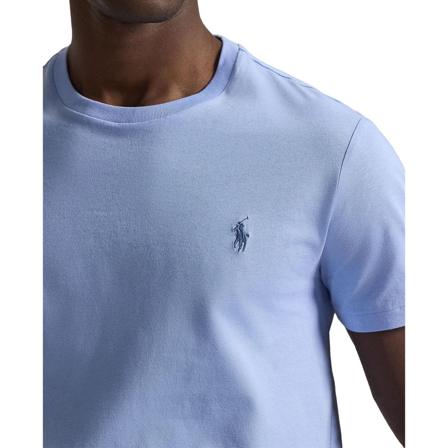Polo Ralph Lauren Custom Slim Fit Cotton T-Shirt T-Shirt Lyseblå - chrismoa.no