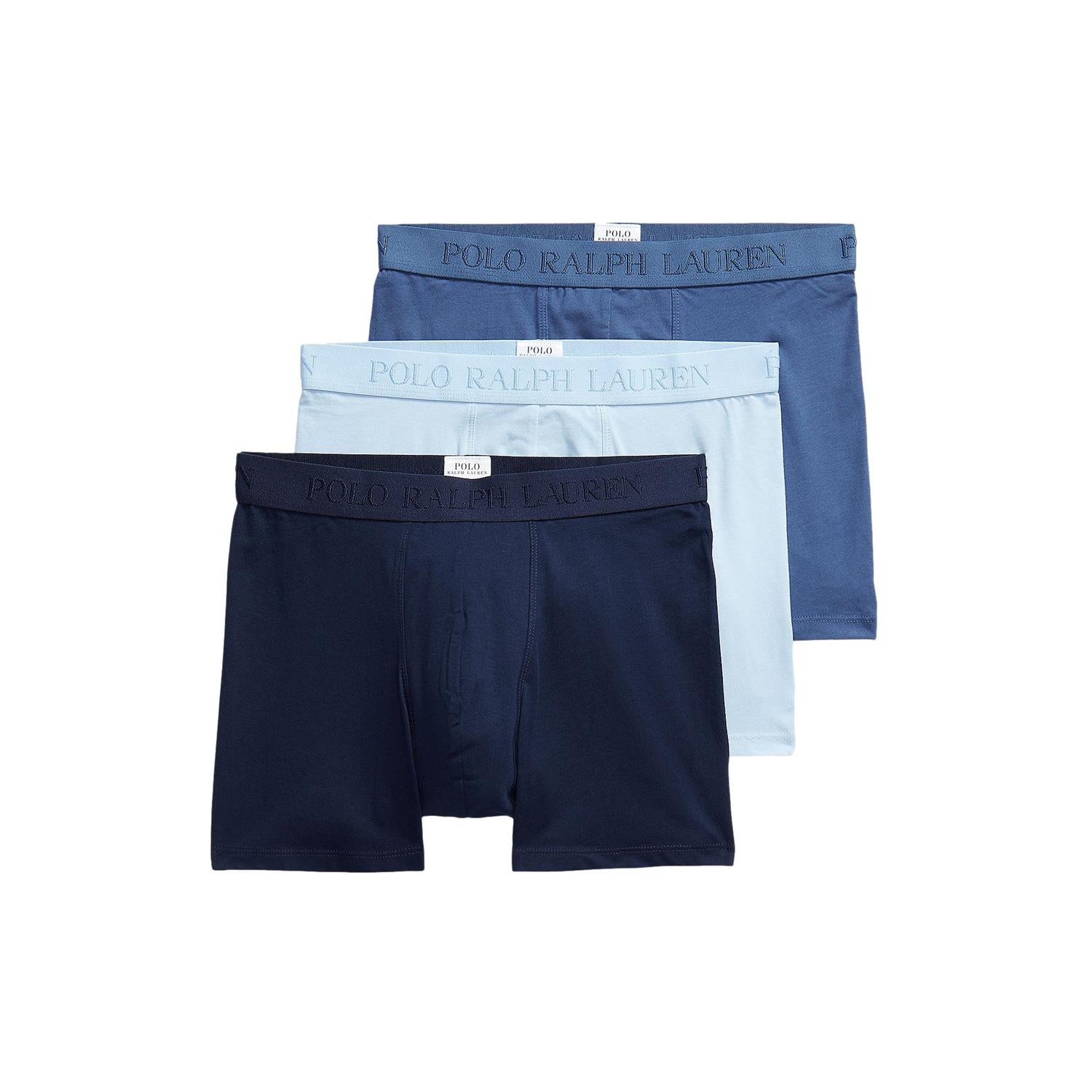 Sett med tre stretch bomullsboxerse fra Polo Ralph Lauren, komfortabelt undertøy i flere farger.