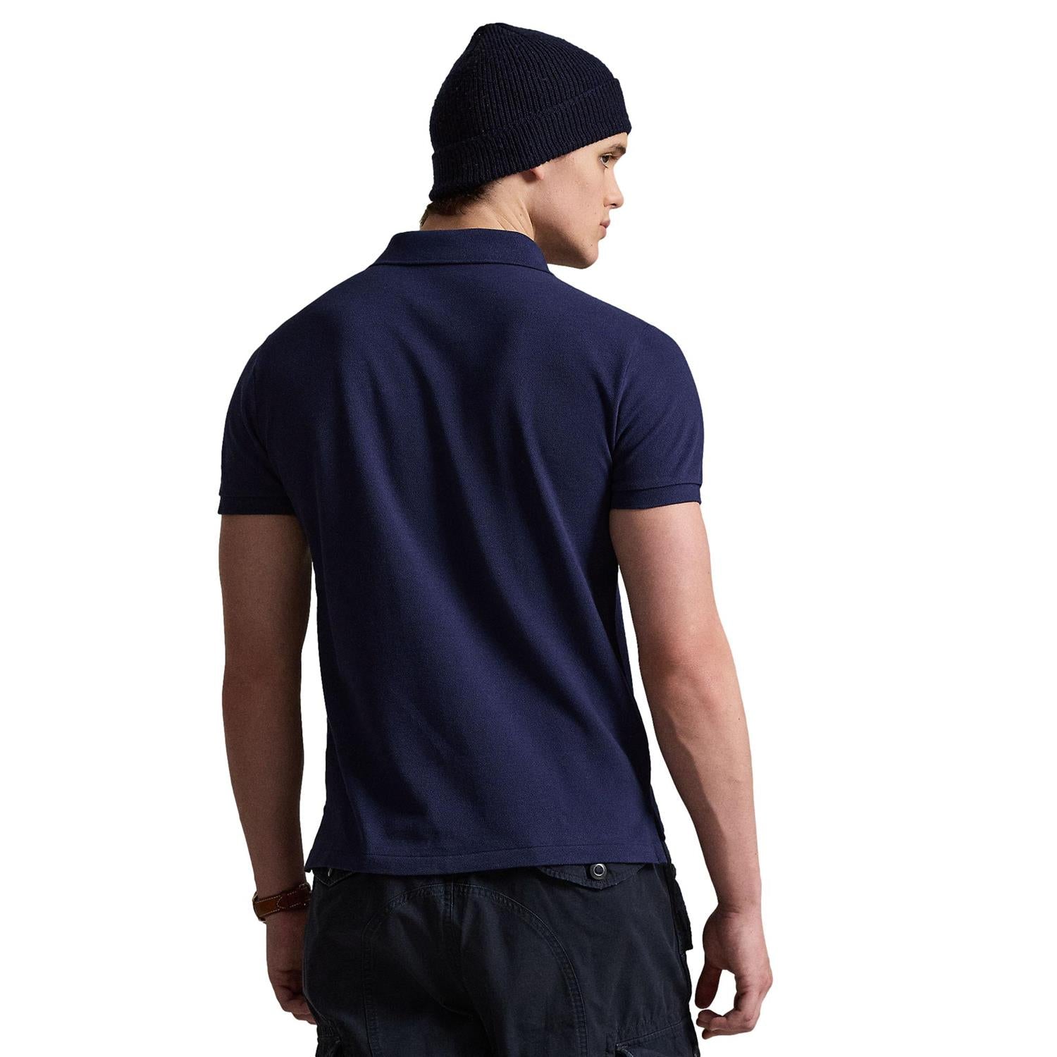 Polo Ralph Lauren The Iconic Mesh Polo Shirt T-Shirt Marine - chrismoa.no