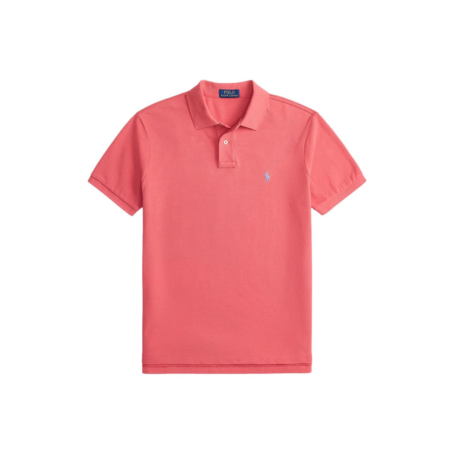 Polo Ralph Lauren The Iconic Mesh Polo Shirt T-Shirt Pastellrød - chrismoa.no