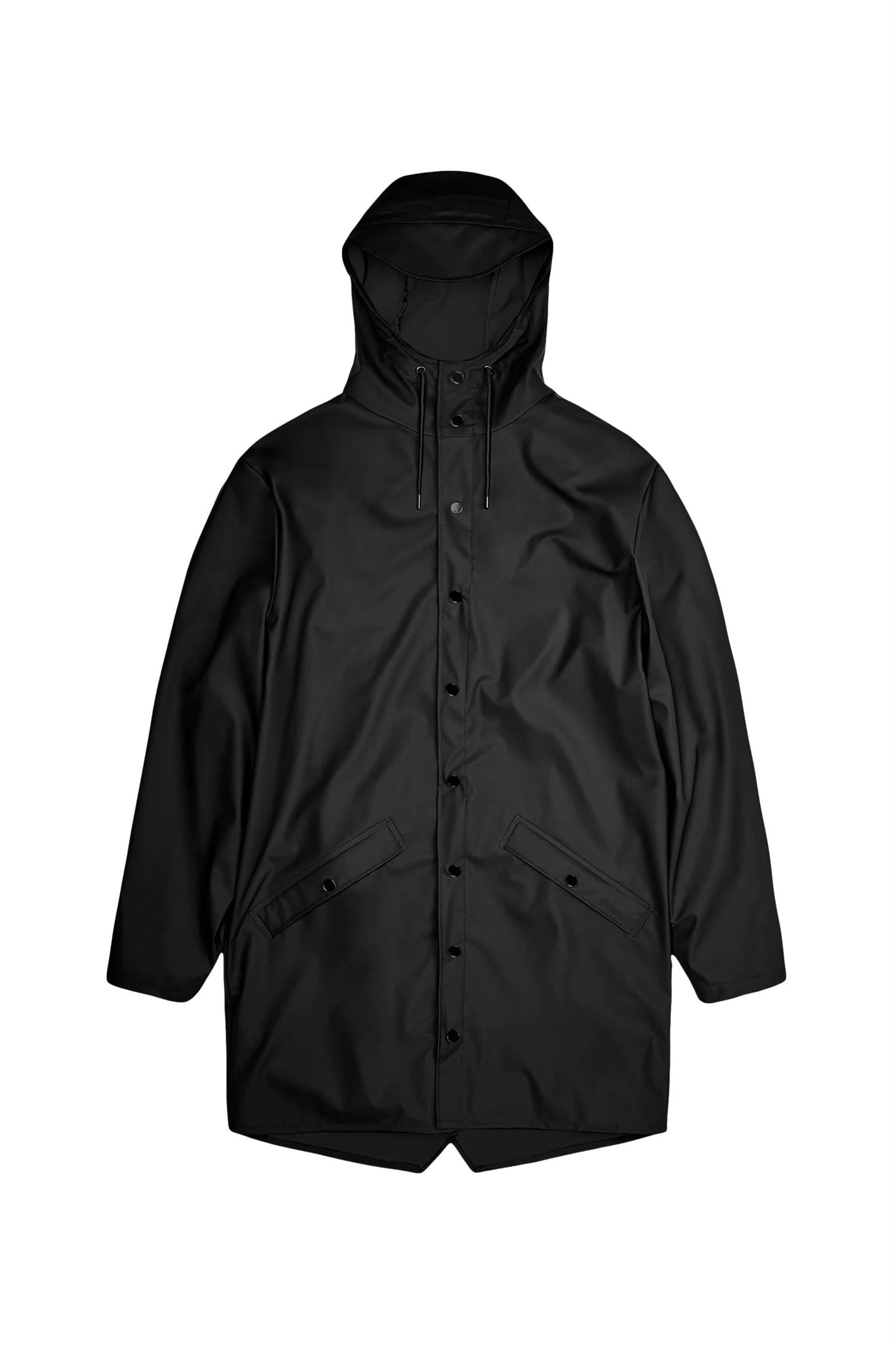 Rains Long Jacket Jakke Sort - chrismoa.no