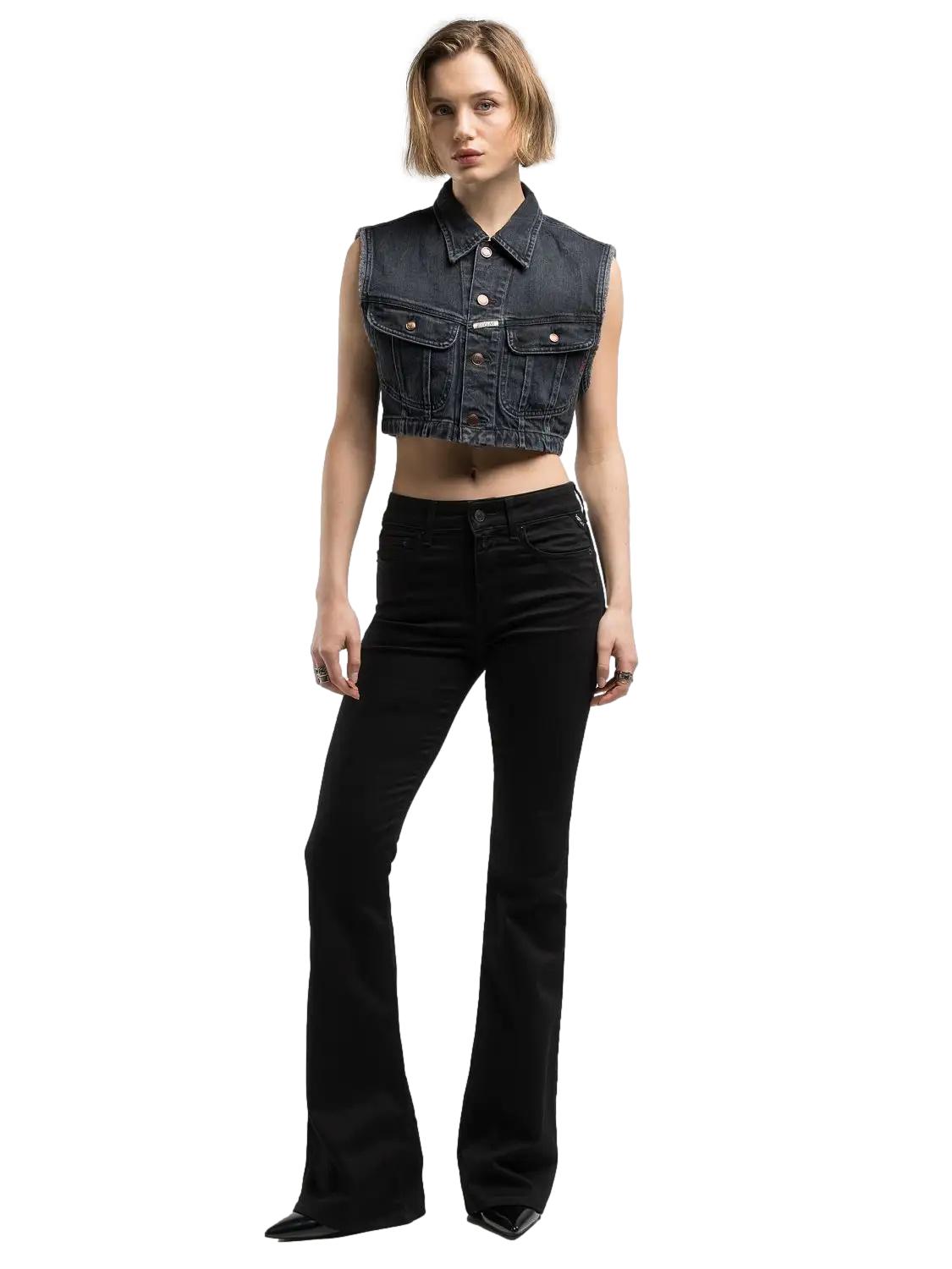 Replay Joella Jeans Sort - chrismoa.no