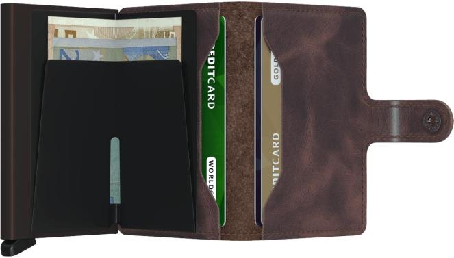 Secrid Secrid Miniwallet Lommebok Mørkebrun - chrismoa.no