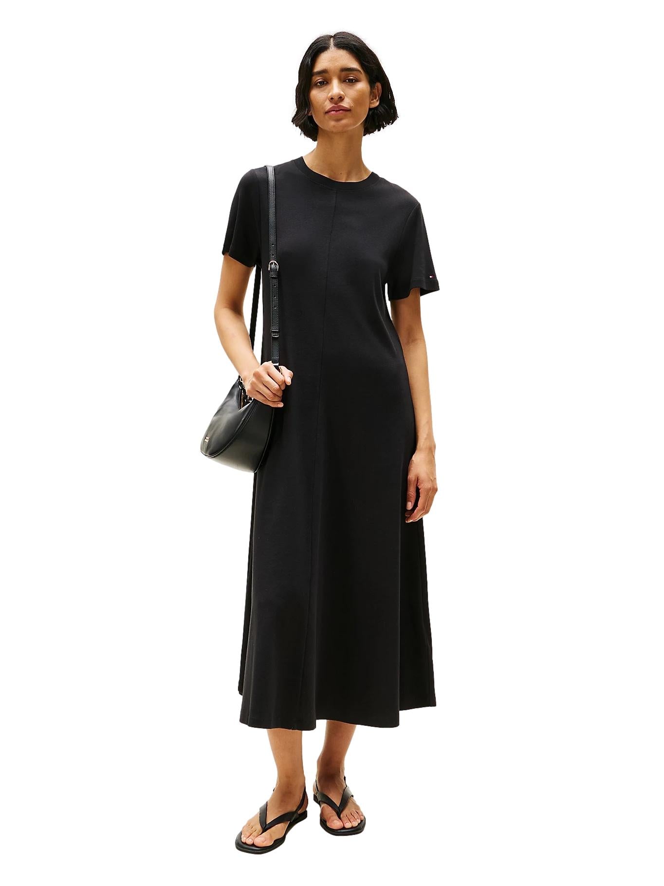 Tommy Hilfiger Modern Cody Ankle Tee Dress Kjole Sort - chrismoa.no