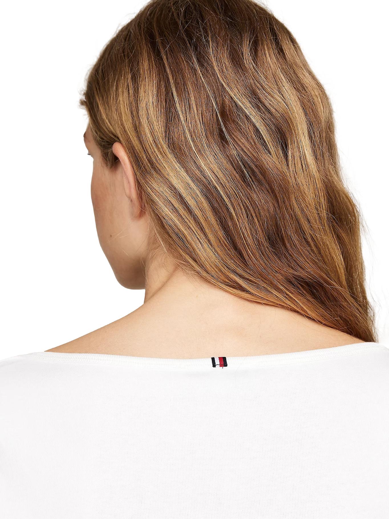 Tommy Hilfiger New Cody Slim Boat - NK 3/4 Slv Genser Hvit - chrismoa.no