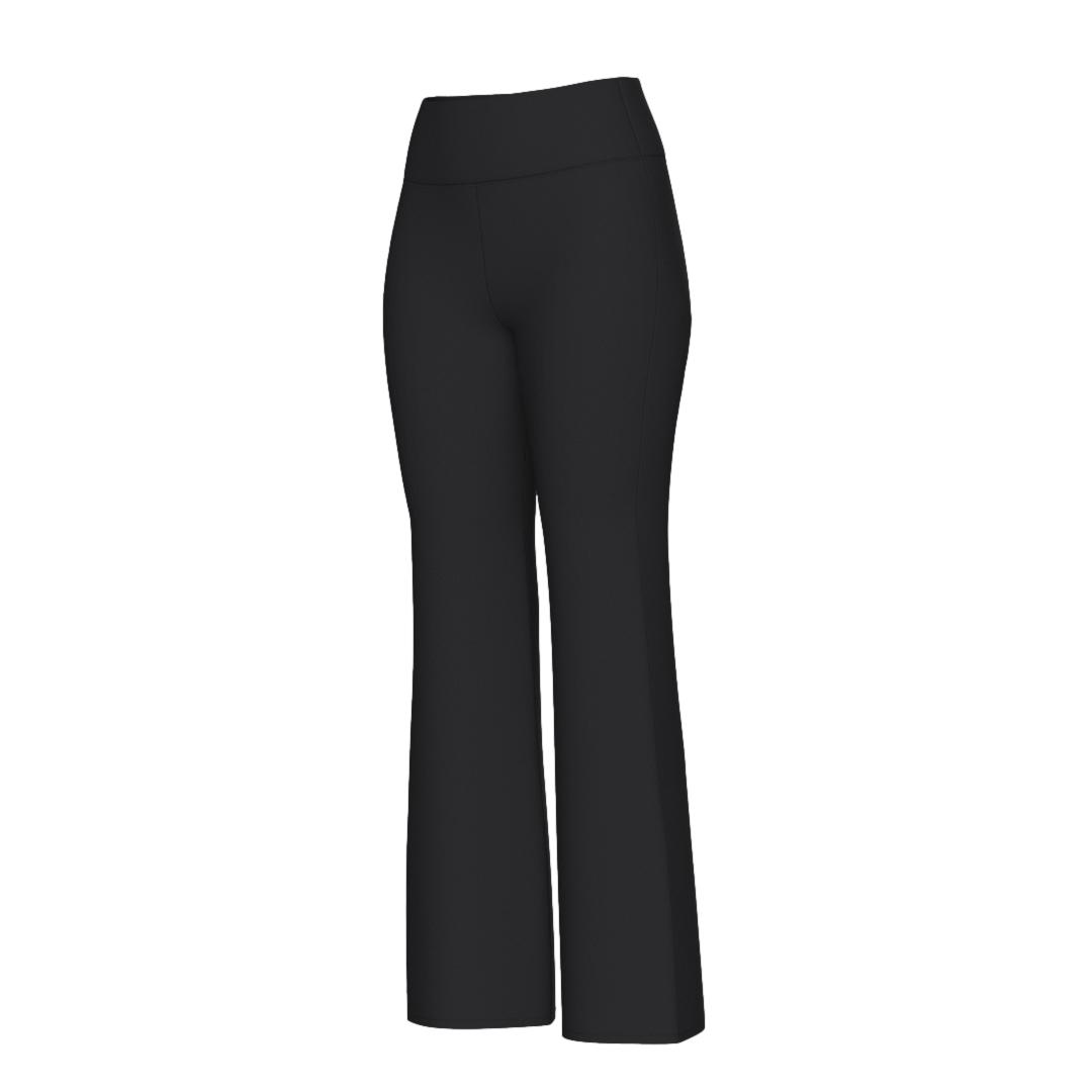 Sort joggebukse fra We Norwegians Honor Flared Pant med avslappet passform og bred ribbekant, laget av mykt stoff.
