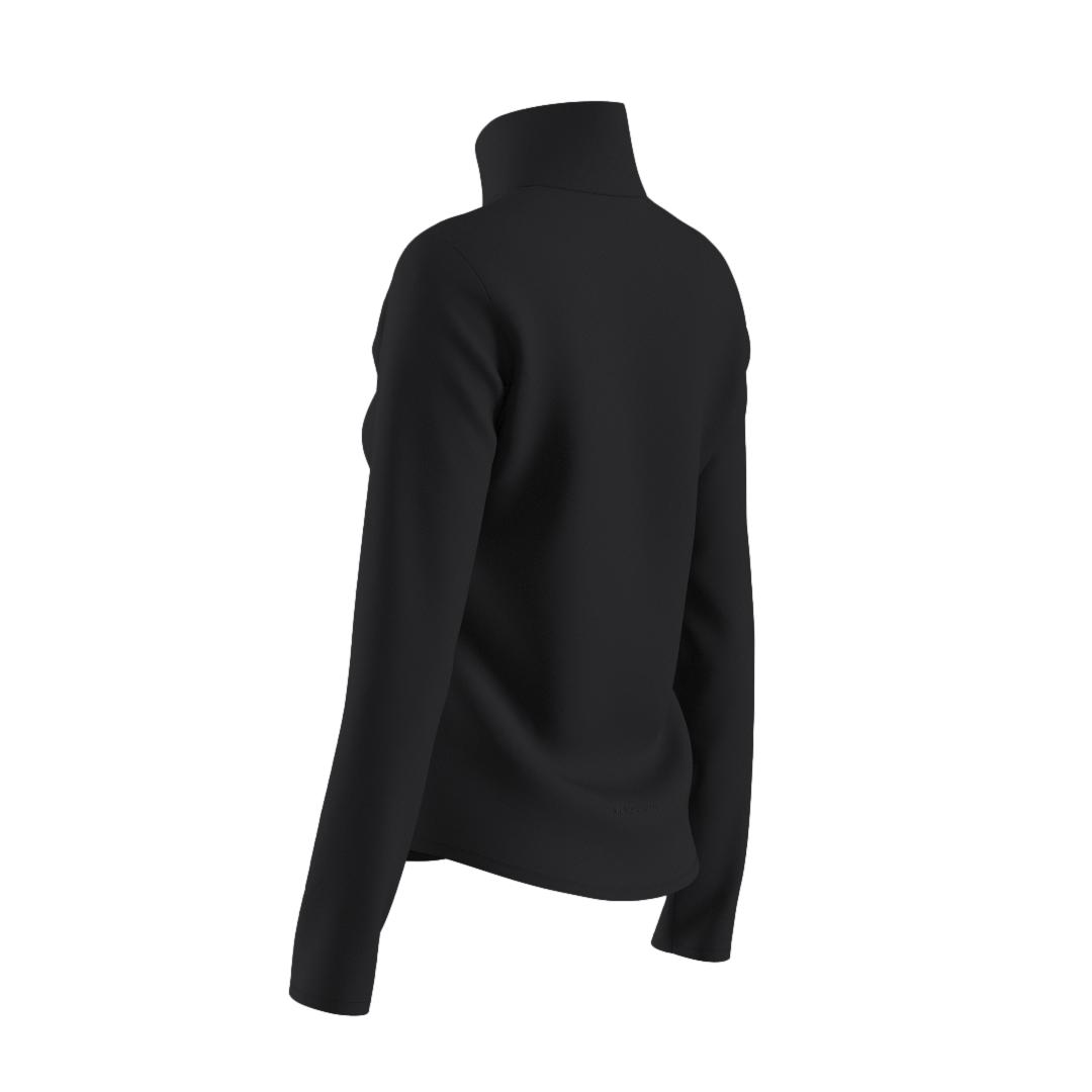 Sort We Norwegians Honor zip-up longsleeve genser, komfortabel og stilig med glidelås, laget av mykt materiale.