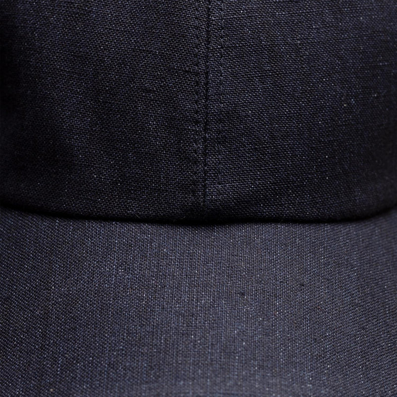 Eton Dark Navy Linen Twill Baseball Cap Caps Mørkeblå - chrismoa.no