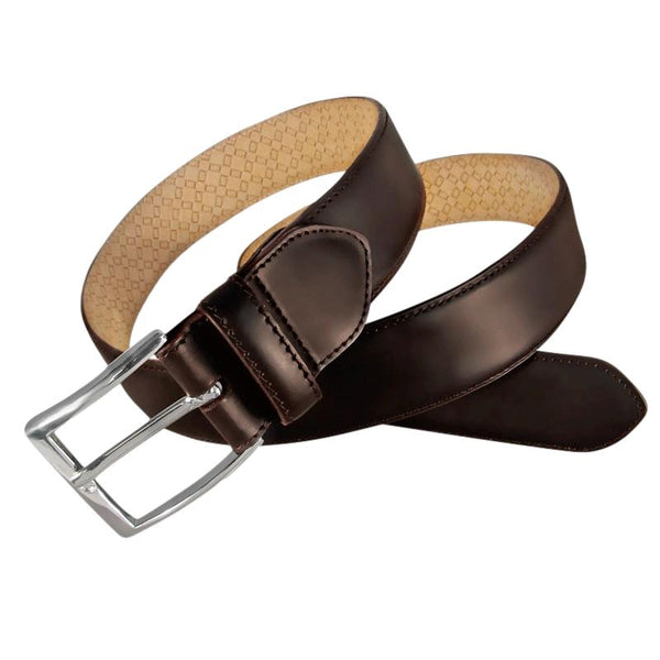 Leyva Novo Antic Leather Belt Belte Brun - chrismoa.no