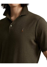 Polo Ralph Lauren Custom Slim Fit Soft Cotton Polo Shirt T-Shirt Oliven - chrismoa.no