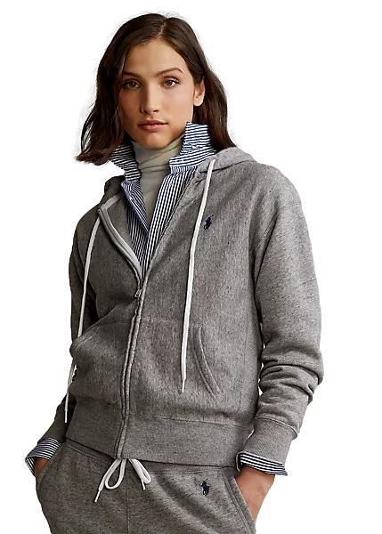 Polo Ralph Lauren Fleece full-zip hoodie Genser Mørkegrå - chrismoa.no