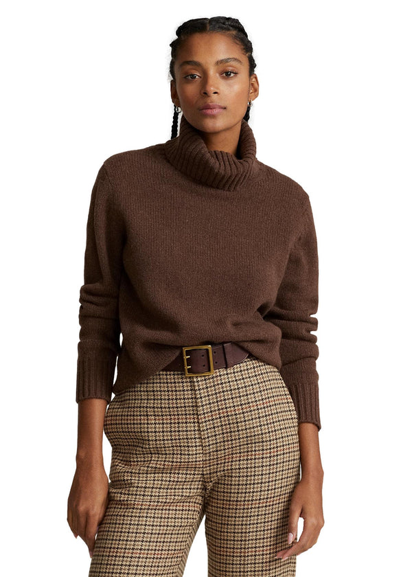 Polo Ralph Lauren Wool Turtleneck Sweater Genser Mørkebrun - chrismoa.no