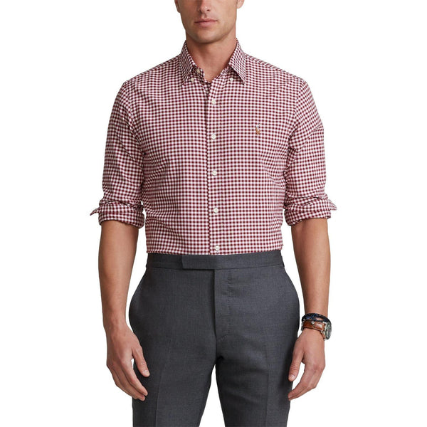 Polo Ralph Lauren Slim Fit Gingham Oxford Shirt Skjorte Ruter - chrismoa.no