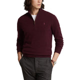 Polo Ralph Lauren Wool Quarter-Zip Sweater Genser Vinrød - chrismoa.no