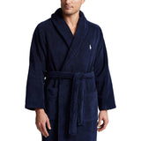Polo Ralph Lauren Cotton Terry Robe Morgenkåpe Marine - chrismoa.no