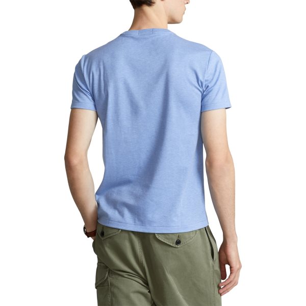 Polo Ralph Lauren Custom Slim Fit Soft Cotton T-Shirt T-Shirt Lyseblå - chrismoa.no