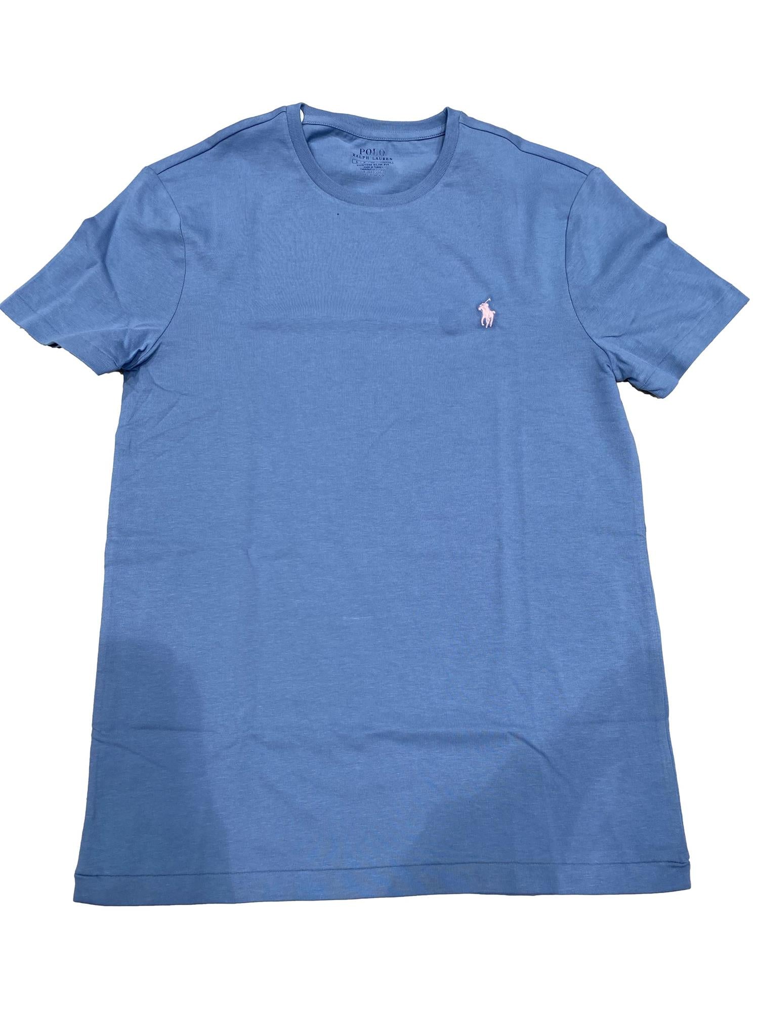 Polo Ralph Lauren SSCNCMSLM2-SHORT SLEEVE-T-SHIRT T-Shirt Blå - chrismoa.no