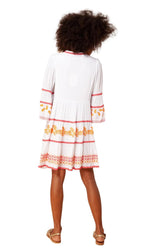 Hale Bob TALIAH DRESS EMBRODERY Kjole Korall - chrismoa.no