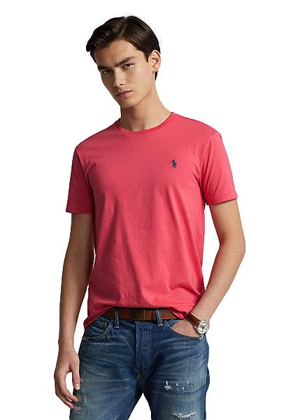 Polo Ralph Lauren T-skjorte Custom Slim T-Shirt Korall - chrismoa.no