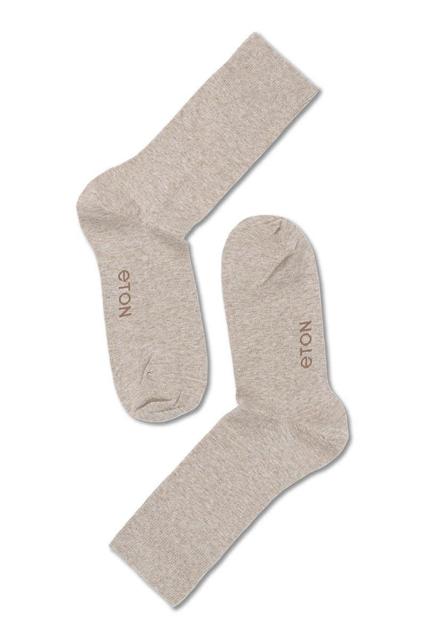 Note Silver Cotton/Lycra Plain Strømper Beige - chrismoa.no