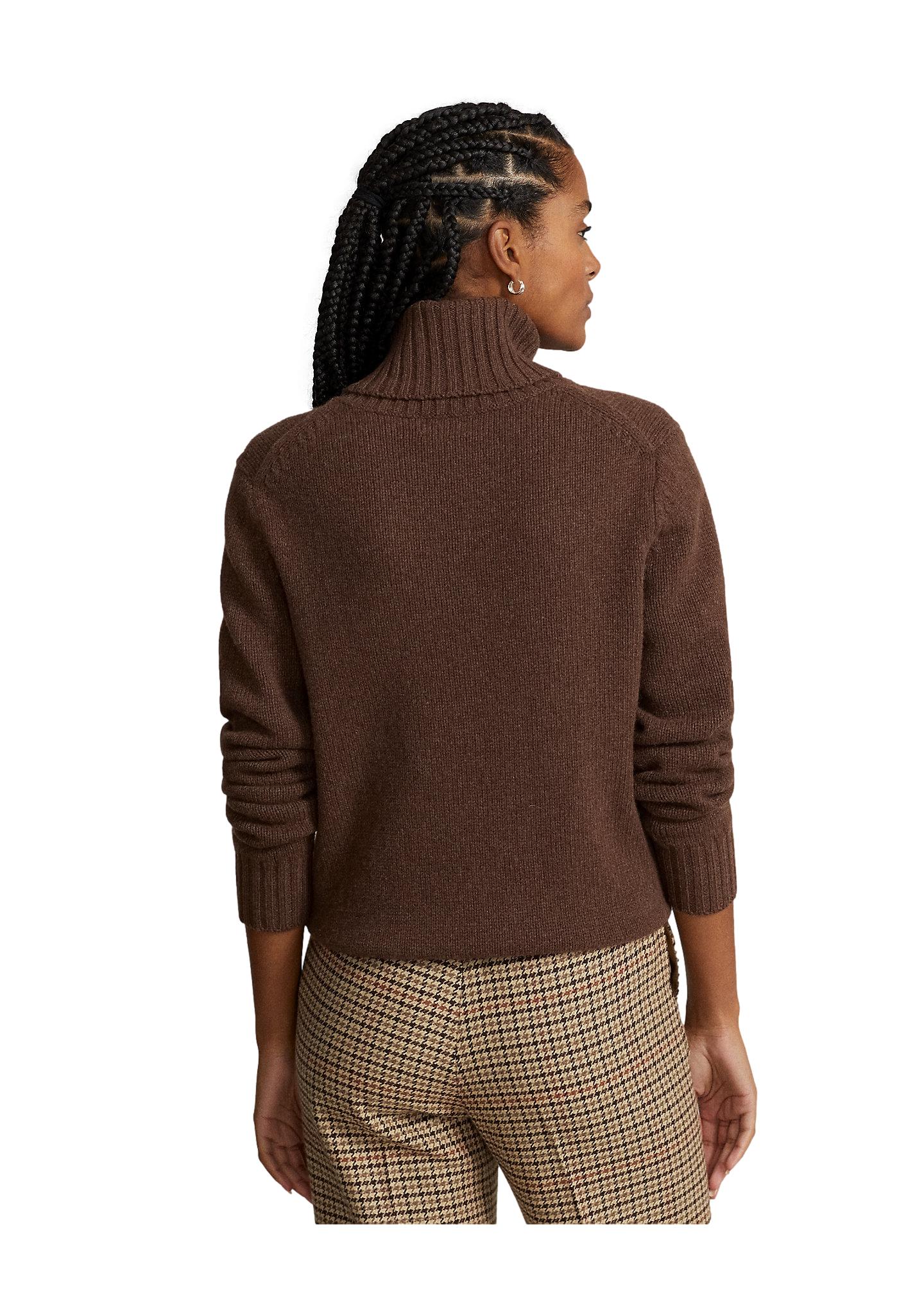 Polo Ralph Lauren Wool Turtleneck Sweater Genser Mørkebrun - chrismoa.no