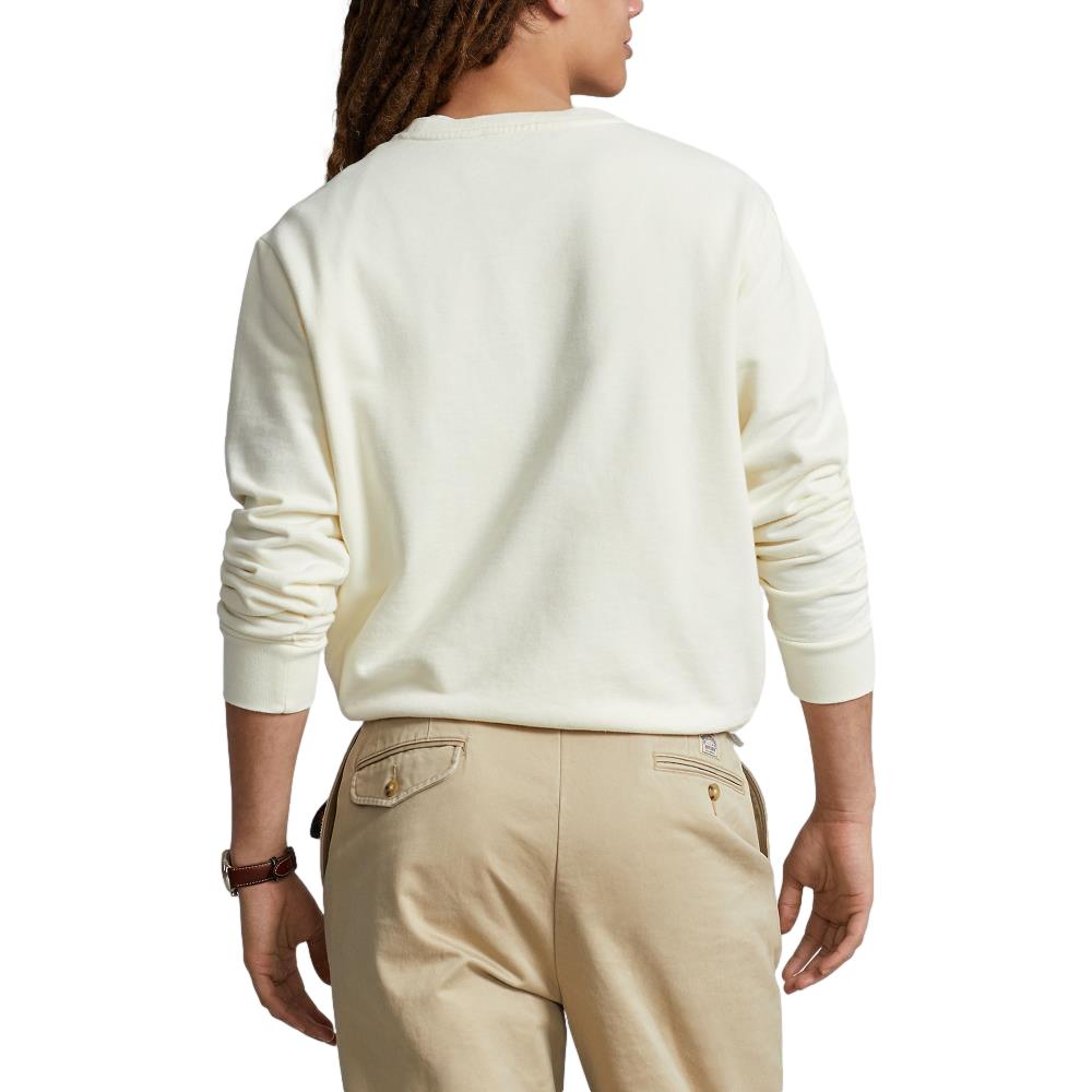 Polo Ralph Lauren Loopback Fleece Sweatshirt Genser Kremfarget - chrismoa.no