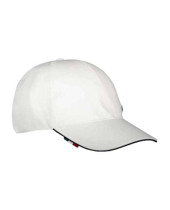 Paul & Shark Cotton baseball cap with metallic Shark Caps Hvit - chrismoa.no