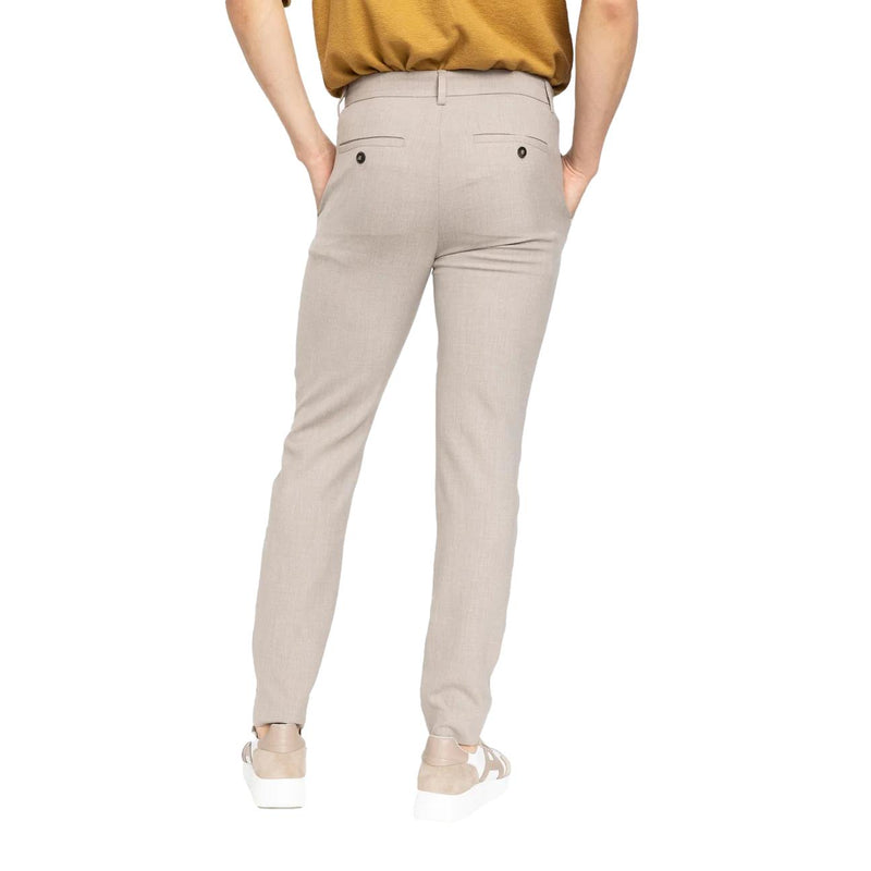 Plain Units Josh Oak Melange Bukse Beige - chrismoa.no