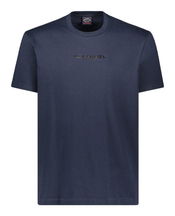 Paul & Shark Organic cotton T-Shirt with print T-Shirt Marine - chrismoa.no