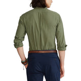 Polo Ralph Lauren Cotton Texture Sport Shirt Skjorte Militærgrønn - chrismoa.no