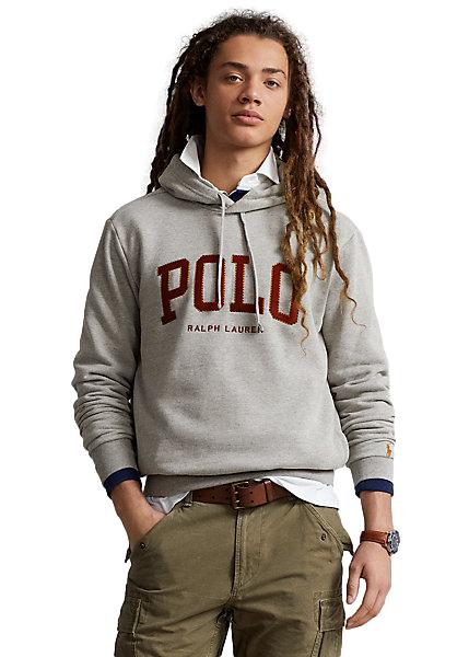 Polo Ralph Lauren Fleece Logo Hoodie Genser Grå - chrismoa.no