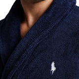 Polo Ralph Lauren Cotton Terry Robe Morgenkåpe Marine - chrismoa.no