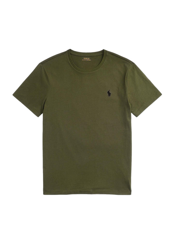Polo Ralph Lauren Custom Slim Jersey Crewneck T-Shirt T-Shirt Militærgrønn