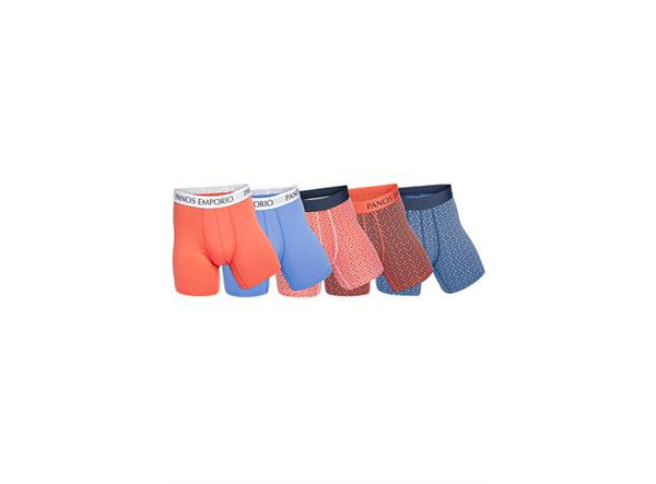 Panos Emporio 5PK Bamboo boxer seasonal Undertøy Multi Colour - chrismoa.no