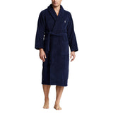Polo Ralph Lauren Cotton Terry Robe Morgenkåpe Marine - chrismoa.no