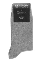 Note Silver Cotton/Lycra Plain Strømper Lysegrå - chrismoa.no