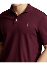 Polo Ralph Lauren Soft Cotton Polo Shirt - All Fits T-Shirt Bordeaux - chrismoa.no