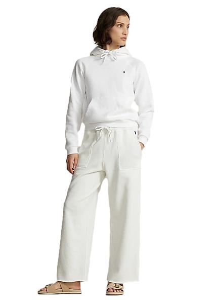Polo Ralph Lauren Fleece Pullover Hoodie Genser Hvit