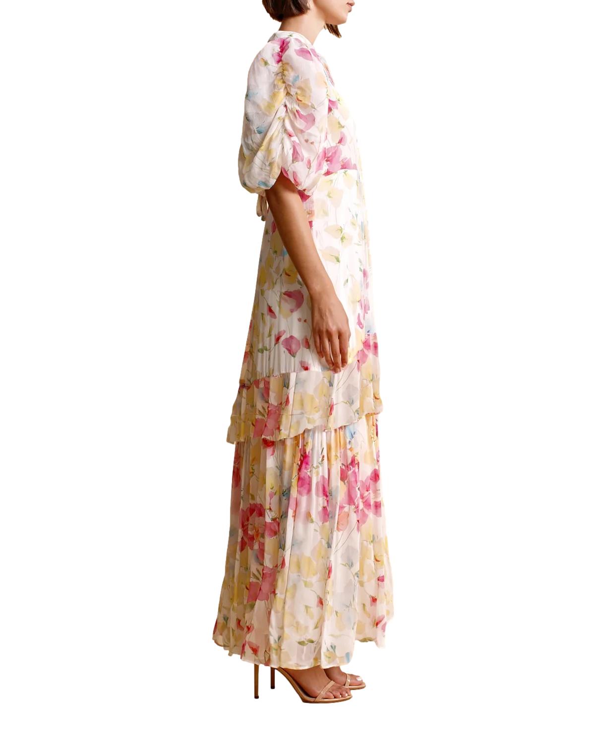 By TiMo Chiffon Tieback Gown Kjole Blomster - chrismoa.no